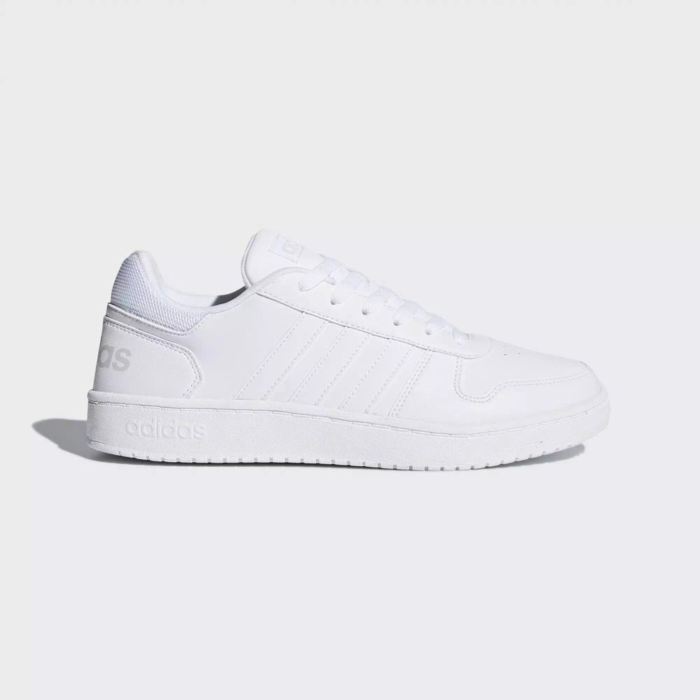 Adidas Hoops 2.0 Tenis Blancos Para Hombre (MX-44263)